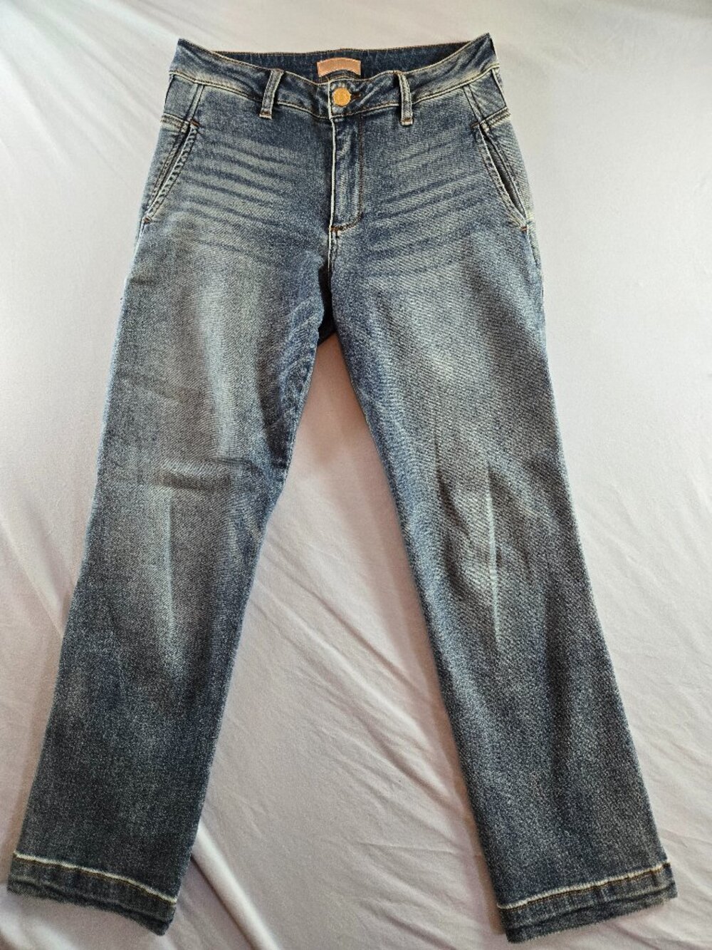 Kut from the Kloth Women's Size 6 Reese High Rise Ankle Straight Leg Blue Jeans